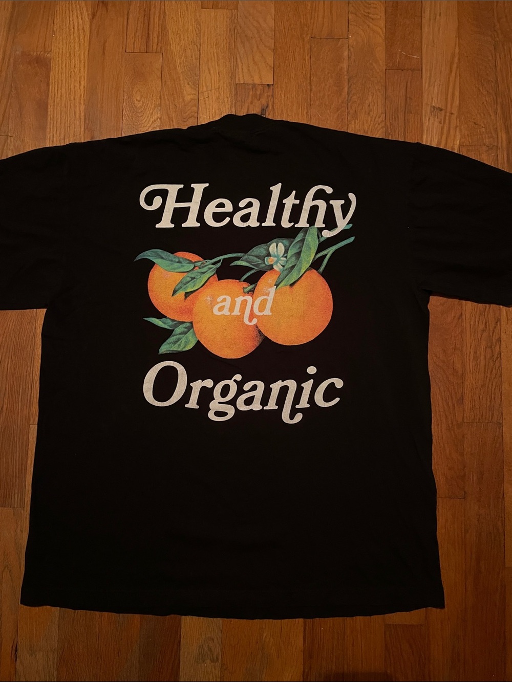 Healthy and Organic Black Graphic Short Sleeve Tee
